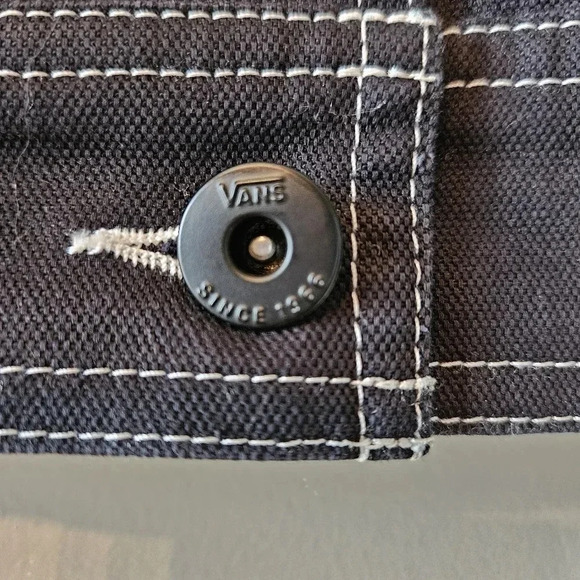 Vans Women's In The Know Black Boho Open Front Casual Jean Jacket Size Medium. - Picture 11 of 15